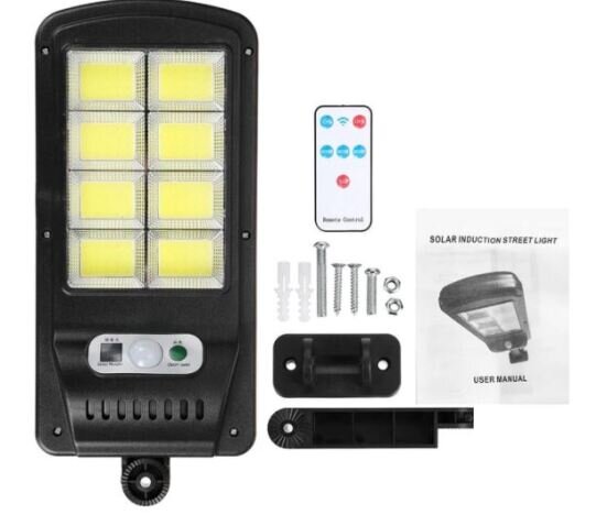 Set x 3 Lampa cu Incarcare Solara 150W, 120 LED-uri COB, telecomanda