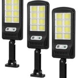 Set x 3 Lampa cu Incarcare Solara 150W, 120 LED-uri COB, telecomanda