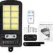 Set x 3 Lampa cu Incarcare Solara 150W, 120 LED-uri COB, telecomanda