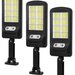 Set x 3 Lampa cu Incarcare Solara 150W, 120 LED-uri COB, telecomanda